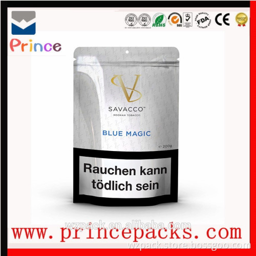 Aluminum foil nuts package bag, standing food grade foil lined dried fruit packaging